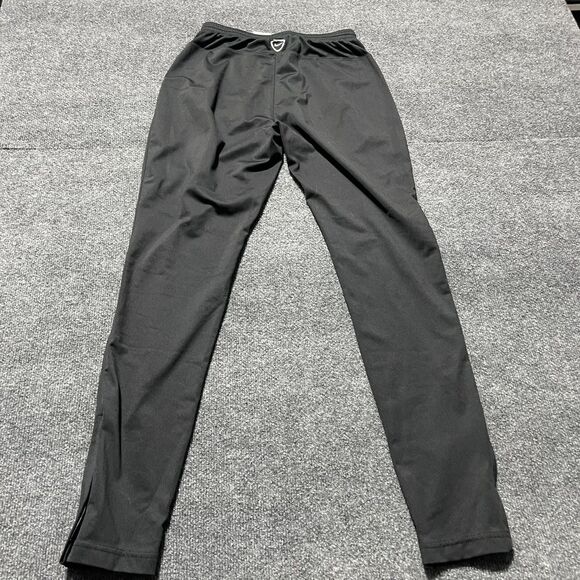 Nike Dri-Fit Track Pants Mens Small Black Zip Ankle 24 Logo Training 588501-010 - Picture 11 of 12